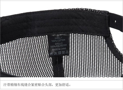 Big Head Man Large Size Mesh Baseball Hats Outdoors Plus Size Sport Caps Dad Oversize Trucker Cap 56-61cm 62-66cm