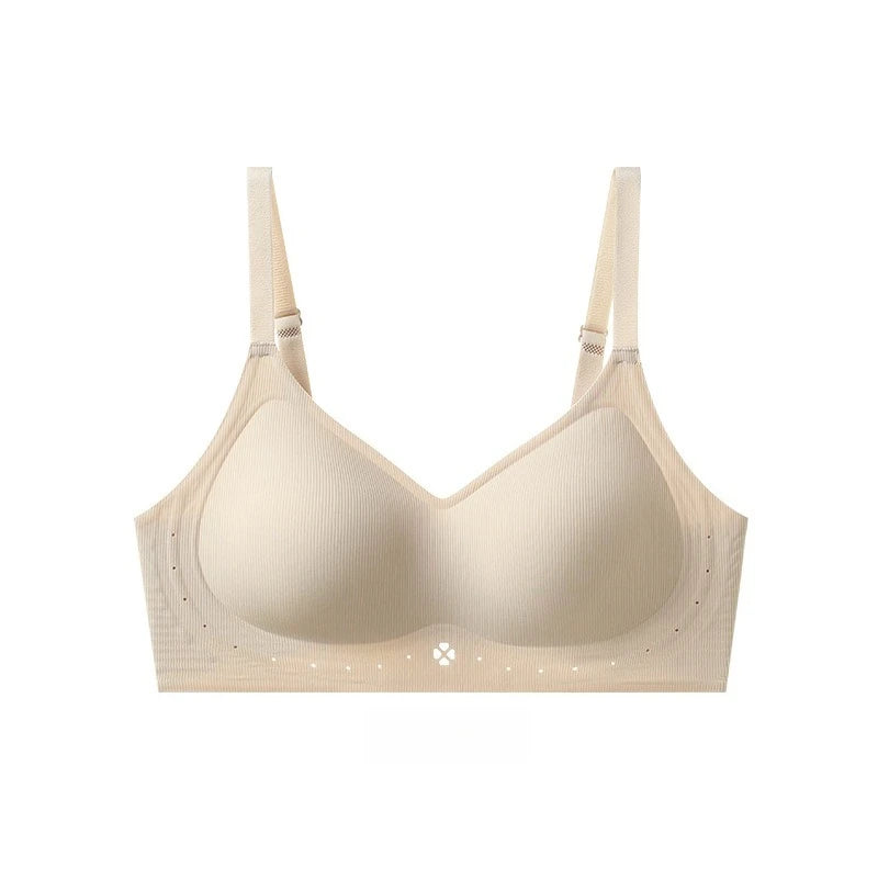 Seamless Push-Up Bra - Wireless Comfortable Jelly Bra with Adjustable Straps