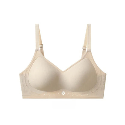 Seamless Push-Up Bra - Wireless Comfortable Jelly Bra with Adjustable Straps