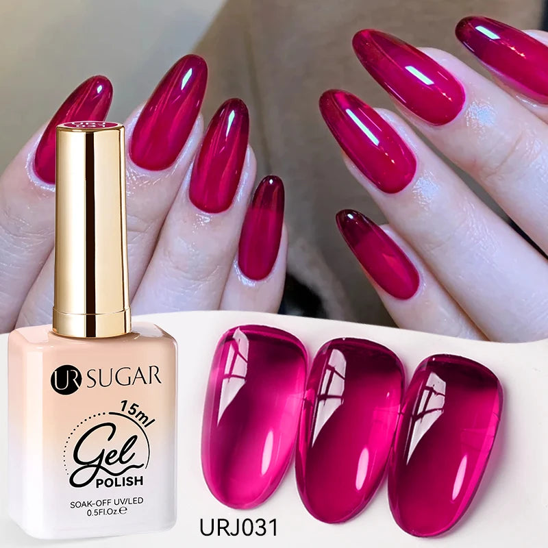 Jelly Gel Polish - Eco Friendly Semi Permanent UV LED Nail Polish for Salon Use