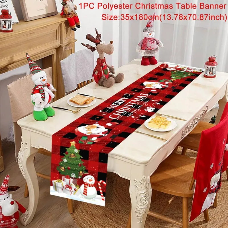 Christmas Table Runner - Holiday Decor for Home 2024  New Year Gift 2025