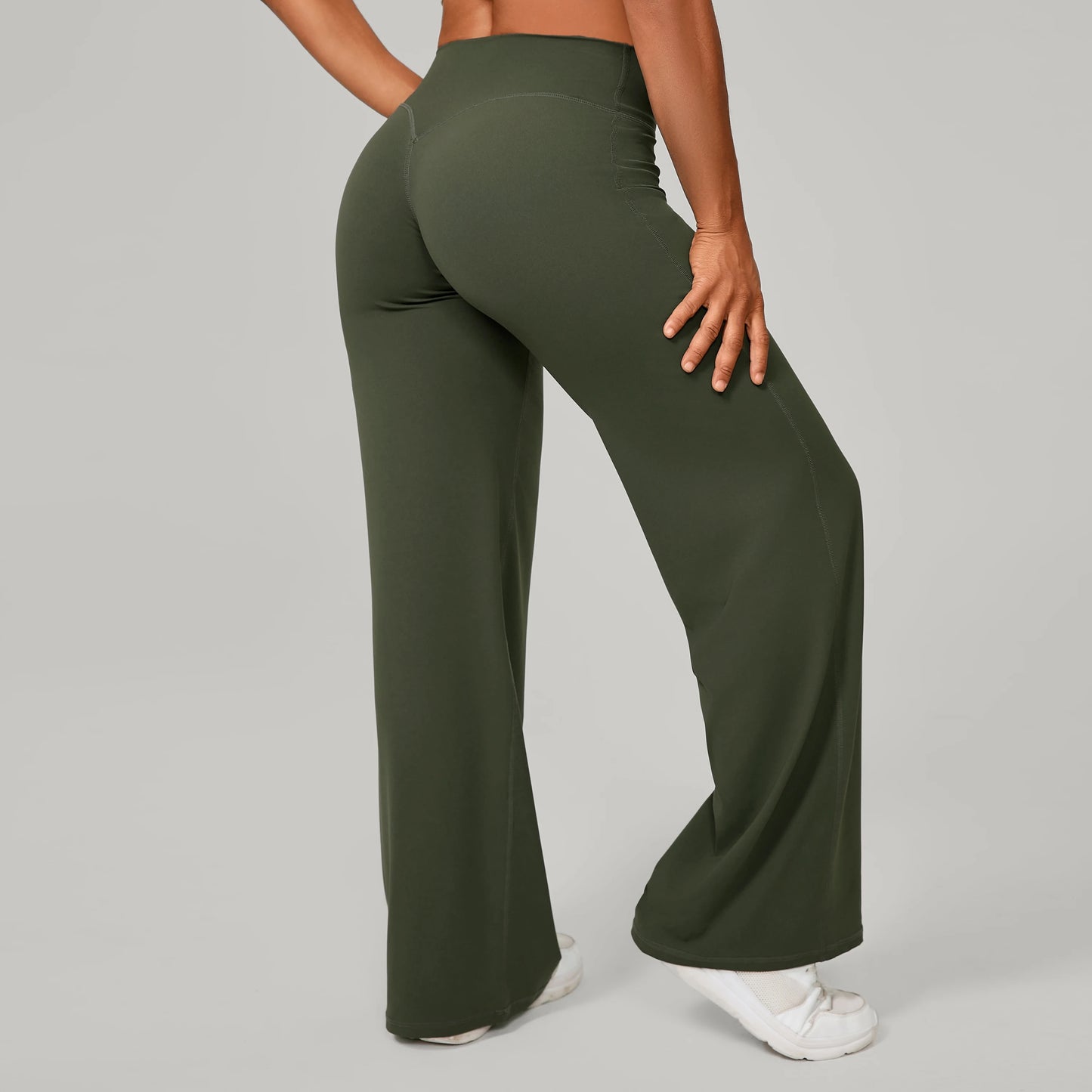 Women Yoga Pants – Soft Stretchy Fabric Full Length Leggings With Elastic Waist