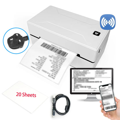 Marklife Thermal Printer D100 Portable Bluetooth Small Shipping Wireless 4X6inch Label Printer Support Android Mac iOS Windows