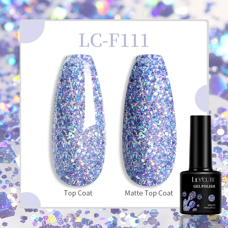 Gel Nail Polish - LILYCUTE UV Gel Varnish 7ML | Soak Off, Long Lasting Colors