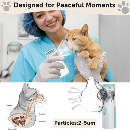 Pet Portable Nebulizer Machine Medical Atomizer Nebuliser Inhalator for Animal Silent Inhaler Humidificador Nebulizador
