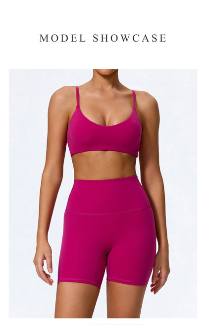 Women Sports Set – Summer Two Piece Gym Outfit With High Waist Leggings & Sleeveless Top