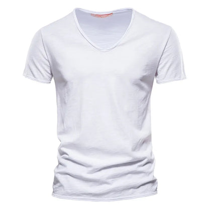 Quality 100% Cotton Men T-shirt Fashion Cut Design Slim Fit Soild Men's t-shirt Tops Tees Brasil Short Sleeve T Shirt For Men