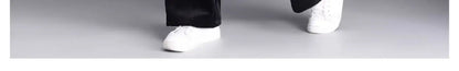 Korean style blue velvet wide leg pants for women in spring and autumn, high-end fashion, loose fit, plus size casual pants
