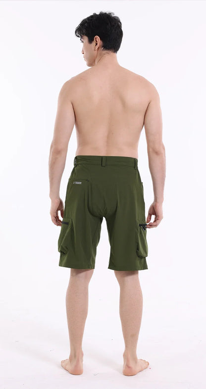 Mountain Bike Shorts – Breathable Multi-Pocket Cycling Shorts with Elastic Waistband