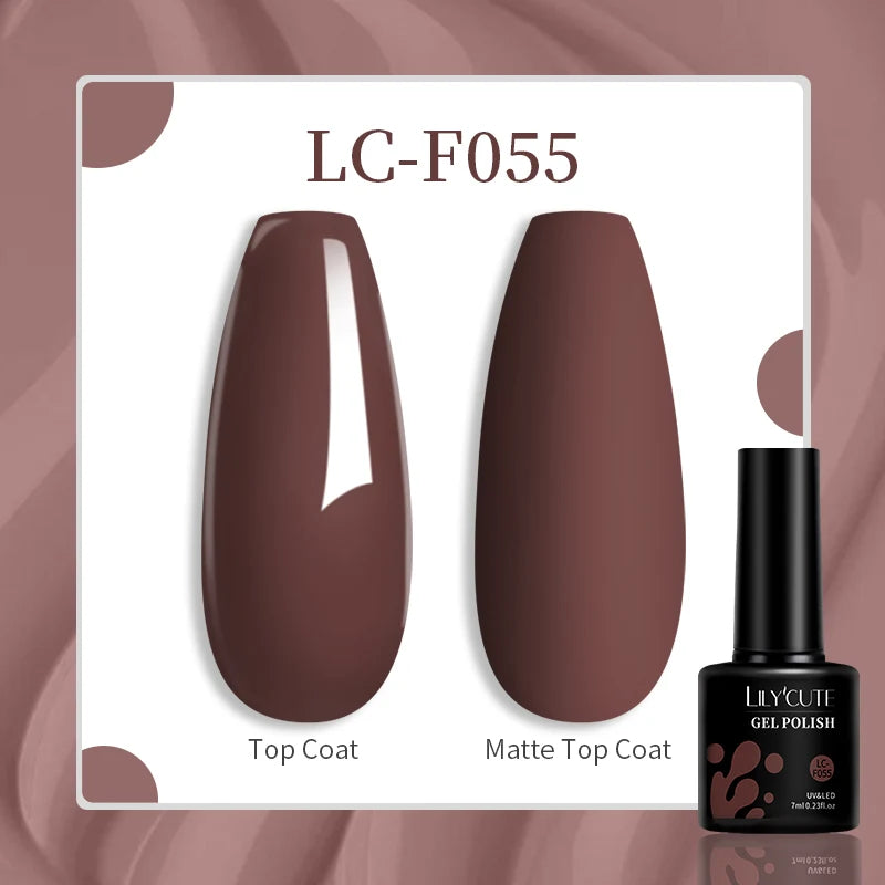 Gel Nail Polish - LILYCUTE UV Gel Varnish 7ML | Soak Off, Long Lasting Colors