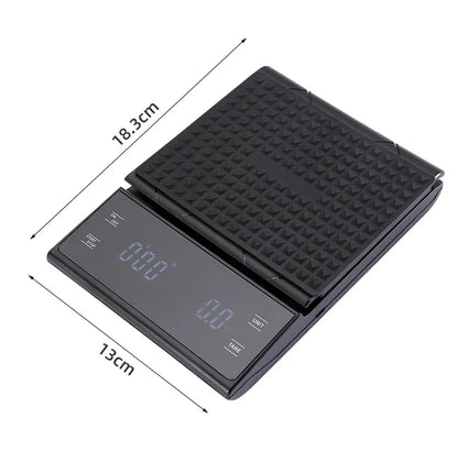 Digital Kitchen Scale - USB Charging Coffee Scale with Timer & LED Display