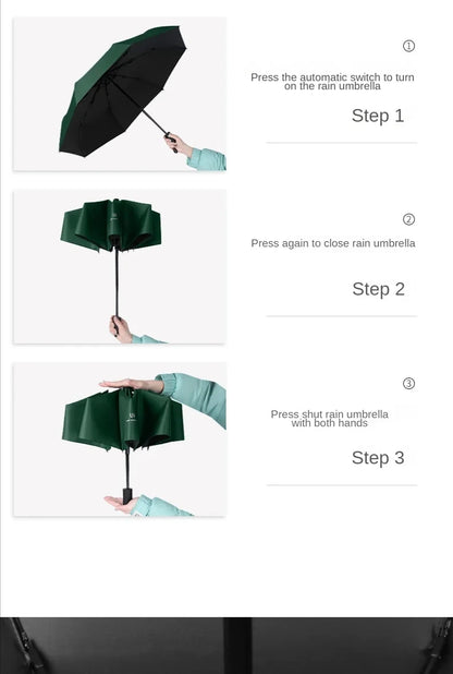 1pc Mini Folding Automatic Umbrella Portable Windproof Light Children Parasol Umbrella Anti UV Rain Sun Umbrella