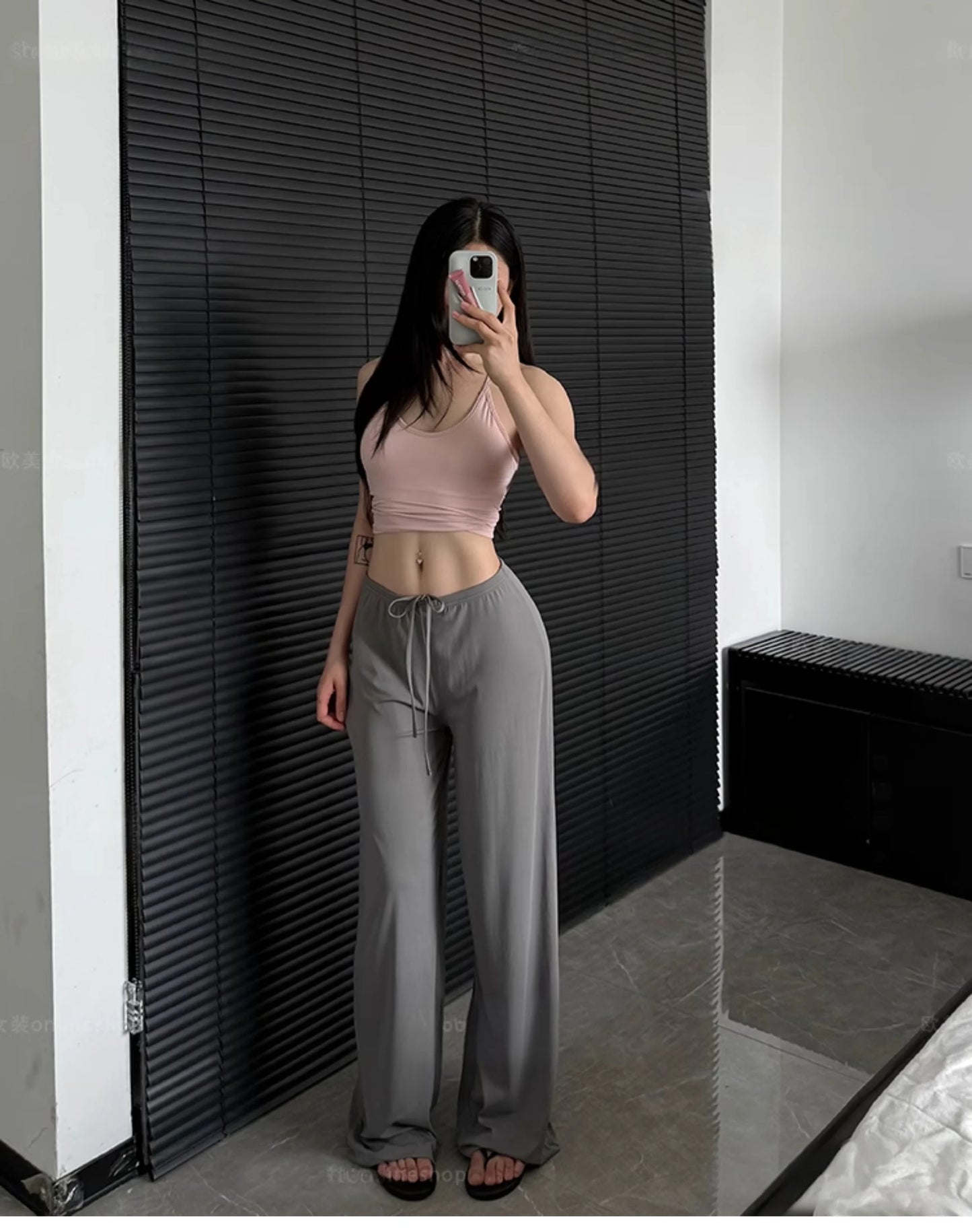 Ctenkevet-High Waist Wide-Leg Yoga Joggers for Women, Female Casual Tracksuit Bottoms, Straight Outdoor Baggy Sweatpants, Autumn