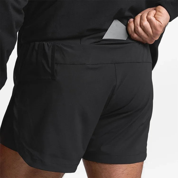 ASRV Mens Gym 2 in 1 Jogger Sport Short Pants Man Quick Dry Running Workout Basketball Shorts Male Gym Fitness Sweatpant Bottoms