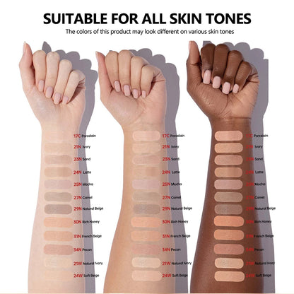 Sunscreen Cushion Foundation Fit Cushion Foundation Full Coverage Waterproof Long-lasting Concealer Long-lasting Korean Makeup