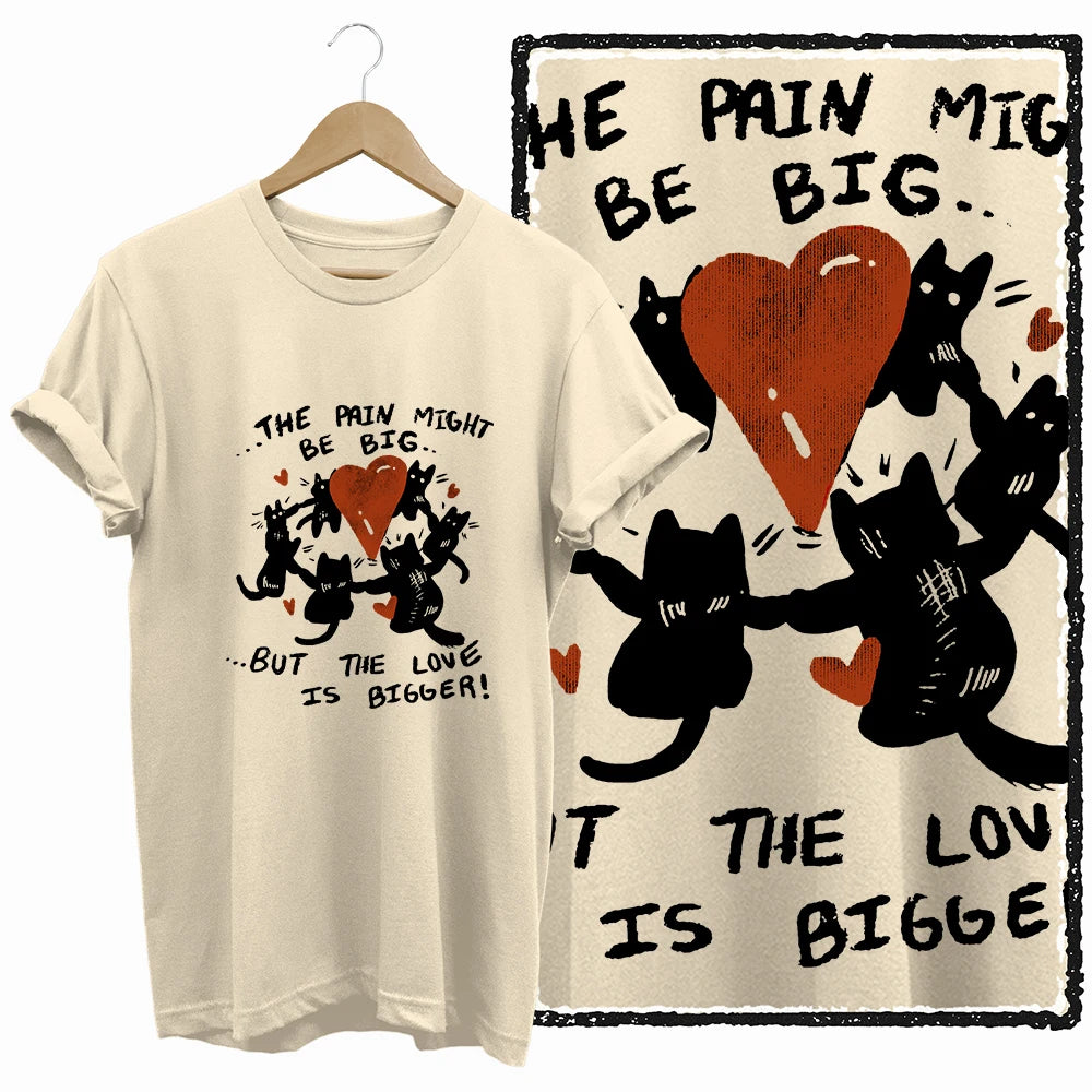 COOLMIND BEIGE cat print exclusive graphic 100% cotton women T shirt big size loose cotton cat lover women tshirt LOVELY cat tee