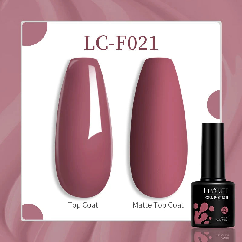 Gel Nail Polish - LILYCUTE UV Gel Varnish 7ML | Soak Off, Long Lasting Colors