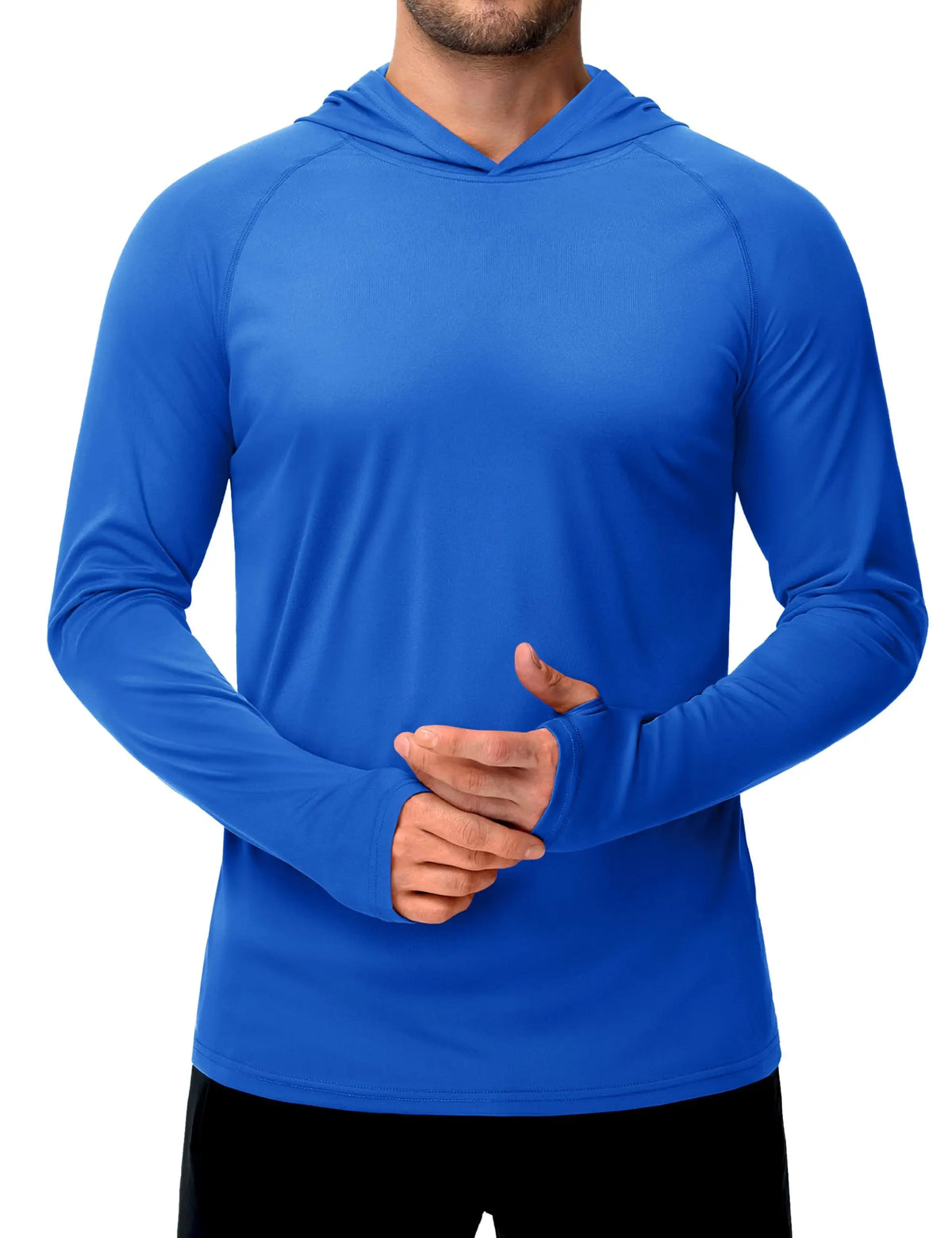 TACVASEN Sun Protection T-Shirts Mens Long Sleeve Hoodie Casual UV-Proof T-Shirts Breathable Lightweight Quick Dry T-Shirts Male