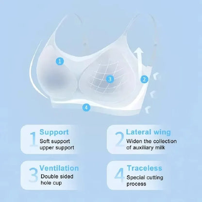 Ultra-Thin Breathable Ice Silk Top Bra Women's Seamless Back Halter Vest Wrap Bra Small Chest Together