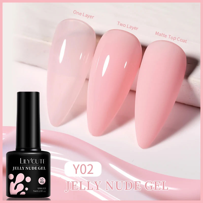 Gel Nail Polish - LILYCUTE UV Gel Varnish 7ML | Soak Off, Long Lasting Colors