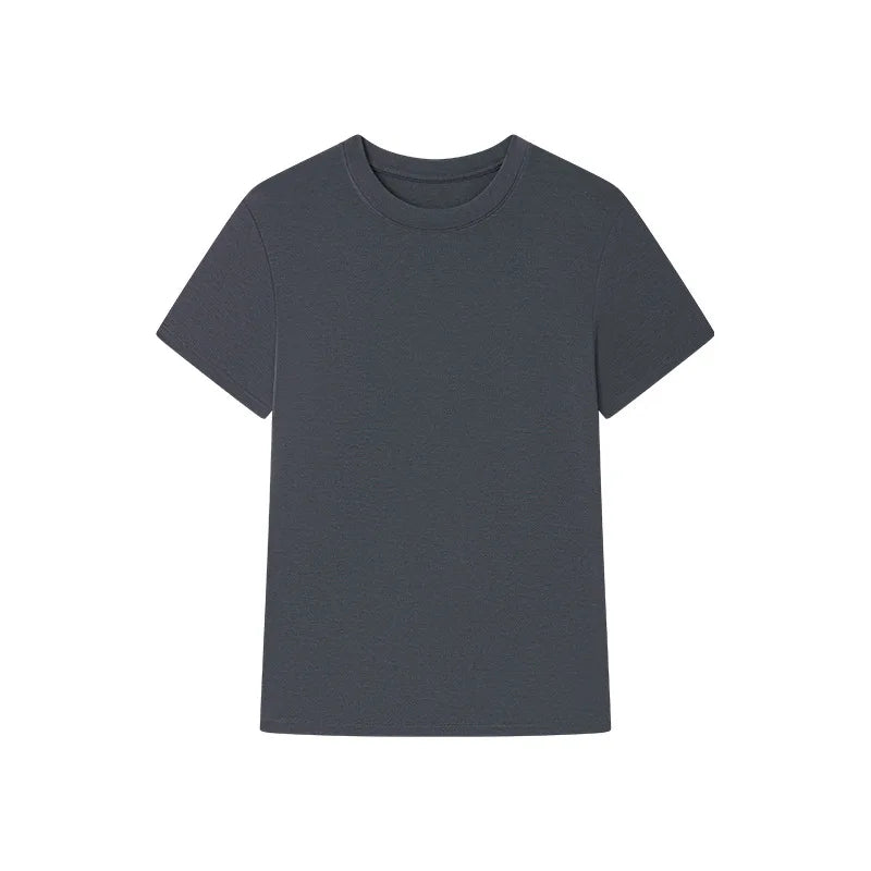 Women's Round-Neck T-Shirt – Slim-Fit Silky Base Top