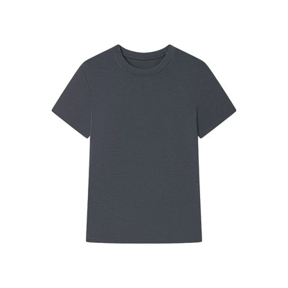 Women's Round-Neck T-Shirt – Slim-Fit Silky Base Top