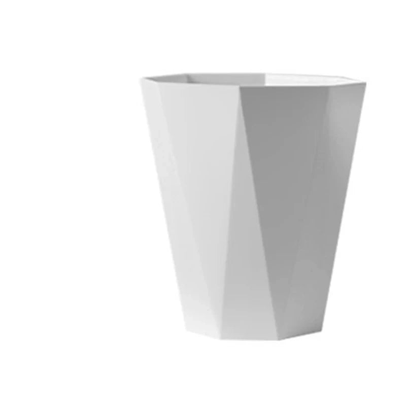 Large Plastic Trash Can - Multi-Purpose Open Basket for Bathroom Kitchen Office