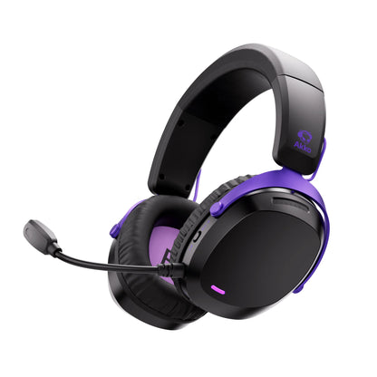 Akko GH300 Gaming Wireless Headphone with Mic Over-Ear Headset 7.1 Virtual Surround Sound Quad-Mode Head-mounted for Music Game