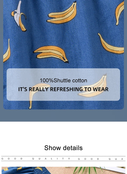 Men's Boxer Shorts Men Underwear 100% Cotton Loose Short Home Wear Comfortable Boxer Short Printed Men's Underwear Men Boxerpure