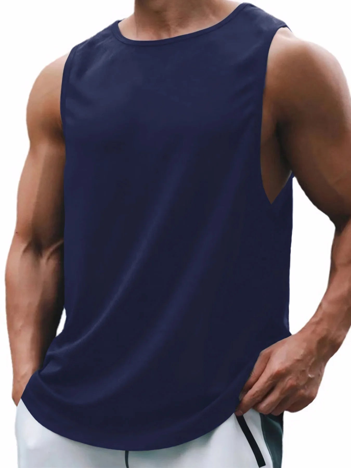 Summer Men's Fitness Basic Tank Top Quickly Dry Sport Top Running Vest Gym Fitness Sleeveless Sport Shirt Tank Tops