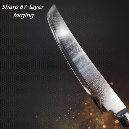 Damascus Steel Chef Knife - Butcher Cleaver  Kiritsuke Slicing Tool