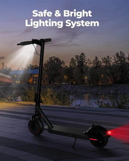 AOVOPRO AP07 Electric Scooter 10.5Ah 19mph APP Smart Control Scooter 8.5inch 23miles Max Range Double shock absorption for Adult
