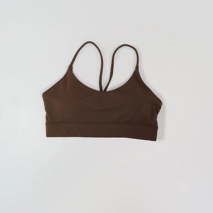 Ctenkevet Summer Women's Cross-Back Yoga Sports Bra Quick-Dry Fitness Running Top Tight-Fitting Underwear for Active Women