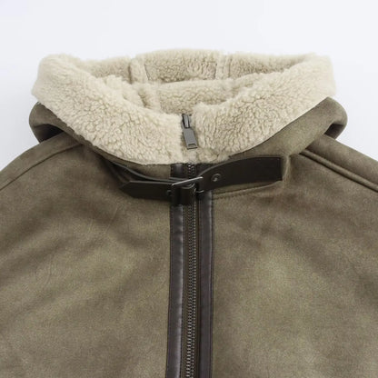 Hooded Winter Jacket – Women's Padded Coat With Zip Up Fleece Outerwear