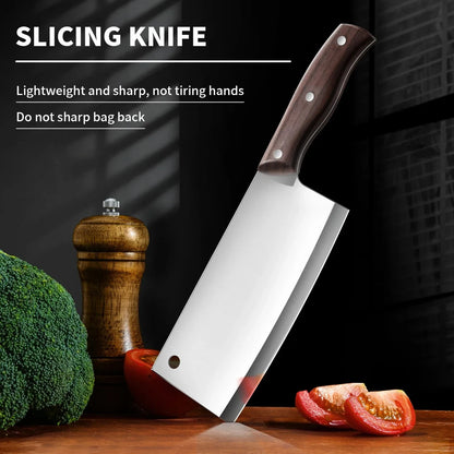 Stainless Steel Chefs Knife - Multi-Purpose Sharp Slicer for Kitchen