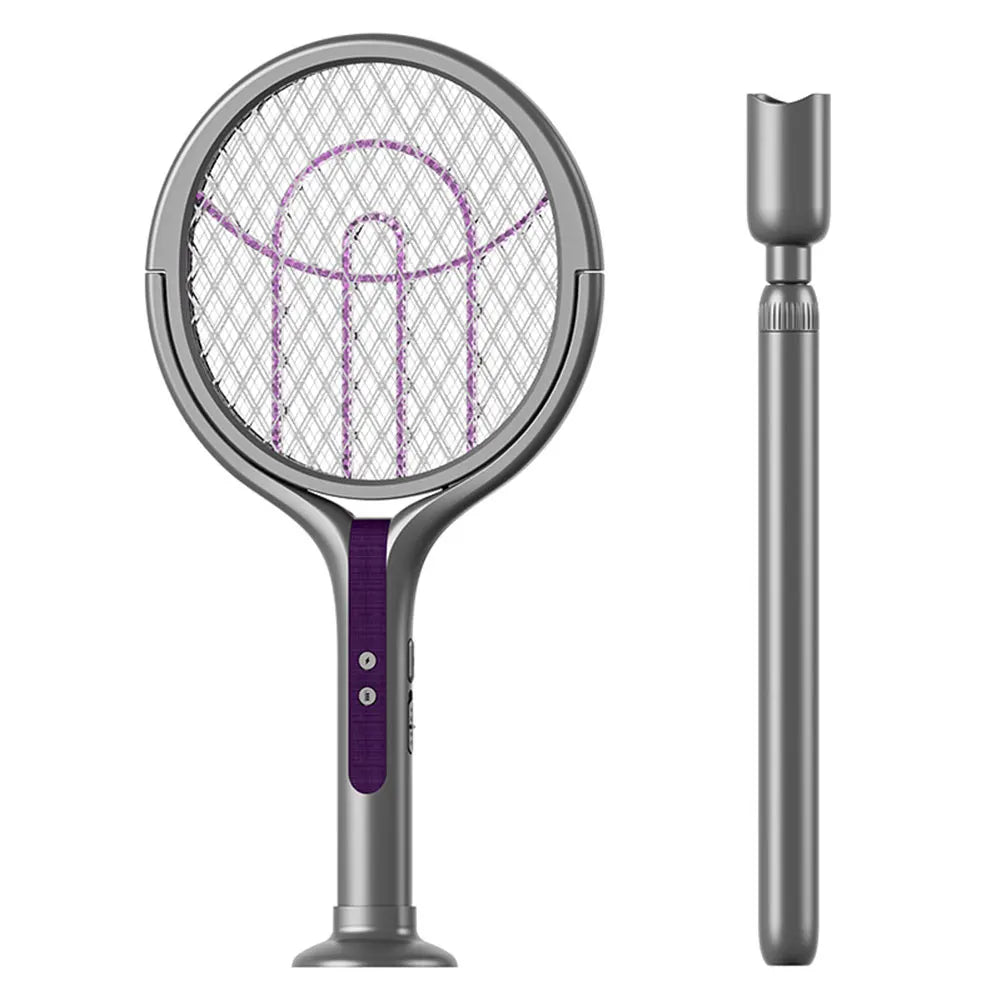 Electric Fly Swatter Rechargeable Electric Mosquito Killer Lamp Bug Zapper Racket Anti Mosquitoes Trap Lamp for Indoor Outdoor