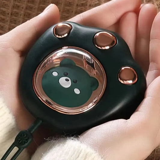 Cute Mini Cat's Claw Hand Warmer Rechargeable 2 Heat Levels Electric Heater Portable Pocket Warmer Students