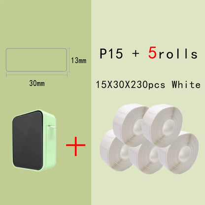 P15 Network Cable Label Printer Mini Wireless Bluetooth Labeling Machine similar as D110 Handheld Printer  Thermal  Price Label