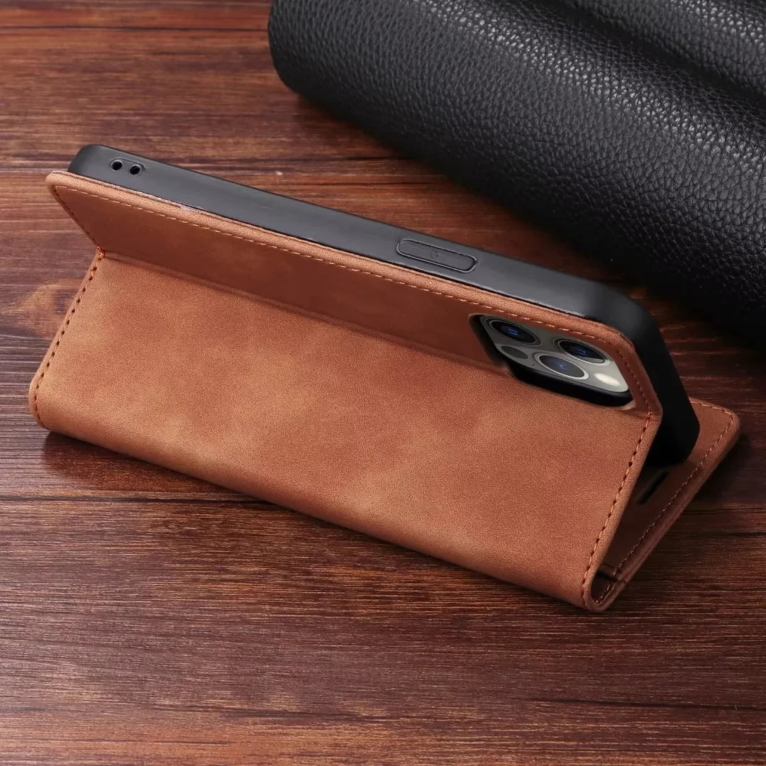 Ultrathin Leather Flip Case For Samsung Galaxy S26 S25 S24 S23 FE S22 Ultra S21 S20 Plus Note 20 5G Business Wallet Phone Cover