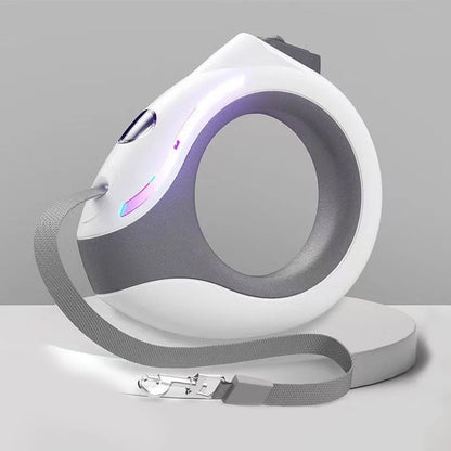 LED pet retractable leash wearable touch dimming suitable for small dogs, medium dogs and cats Pet supplies Luminous travel safe
