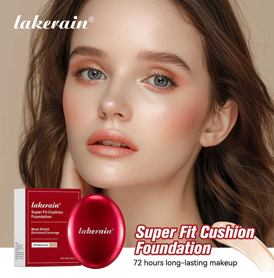 Sunscreen Cushion Foundation Fit Cushion Foundation Full Coverage Waterproof Long-lasting Concealer Long-lasting Korean Makeup