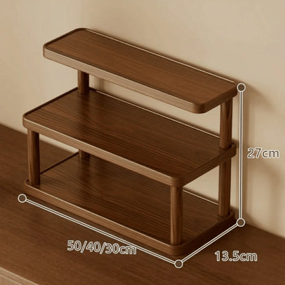 New Thickened Cup Storage Rack Multilayer Retro Style Teacups Holder Space Saving Sturdy Coffee Mug Stand Office Kitchen