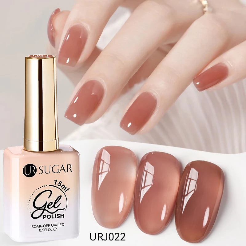 Jelly Gel Polish - Eco Friendly Semi Permanent UV LED Nail Polish for Salon Use