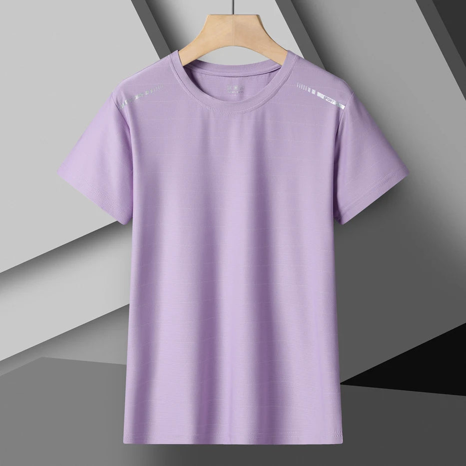 Women's Running T-Shirt – Reflective Quick-Dry Ice-Silk Sports Tee