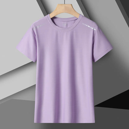 Women's Running T-Shirt – Reflective Quick-Dry Ice-Silk Sports Tee