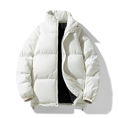 8XL Puffer Jacket Men Thick Warm Parka Plus Size Quilted Jacket Solid Outwear Coats Loose Cotton-padded Men's Clothing Top