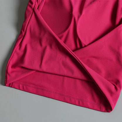 Backless Sports T-Shirt – Women's Slimming Yoga Top With Quick Dry Vest