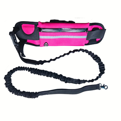 Hand Free Dog Leash for Pet Walking Running Jogging Adjustable Dog Leash Waist Belt Chest Strap Traction Rope Dog Accessories