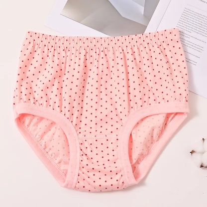 3pcs Pure Cotton Women Panties Large Size High Waist Underwear Briefs Mother Breathable Comfort Panty Plus Size Female Lingeries