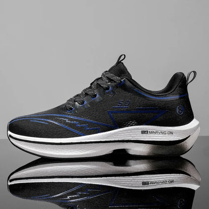 Marathon Men Sports Running Shoes Carbon Board Air Cushion Breathable Lightweight Women's Comfortable Athletic Nonskid Sneakers